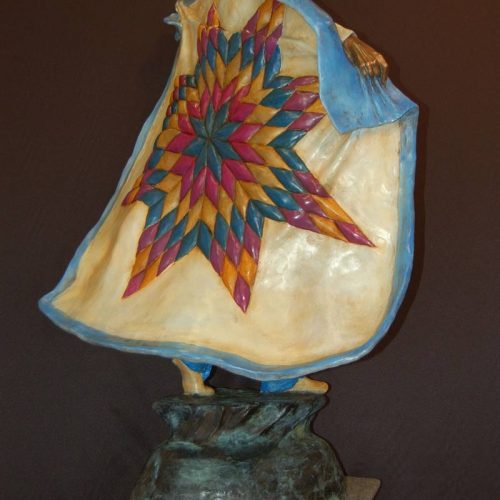 Dance of the Morning Star a Native American bronze sculpture by Marie Barbera