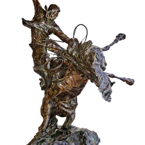 T.D. Kelsey life-size bronze sculpture Touch the Clouds