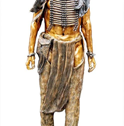 Tonto a limited edition bronze Native American sculpture from the Lone Ranger TV series by Marie Barbera