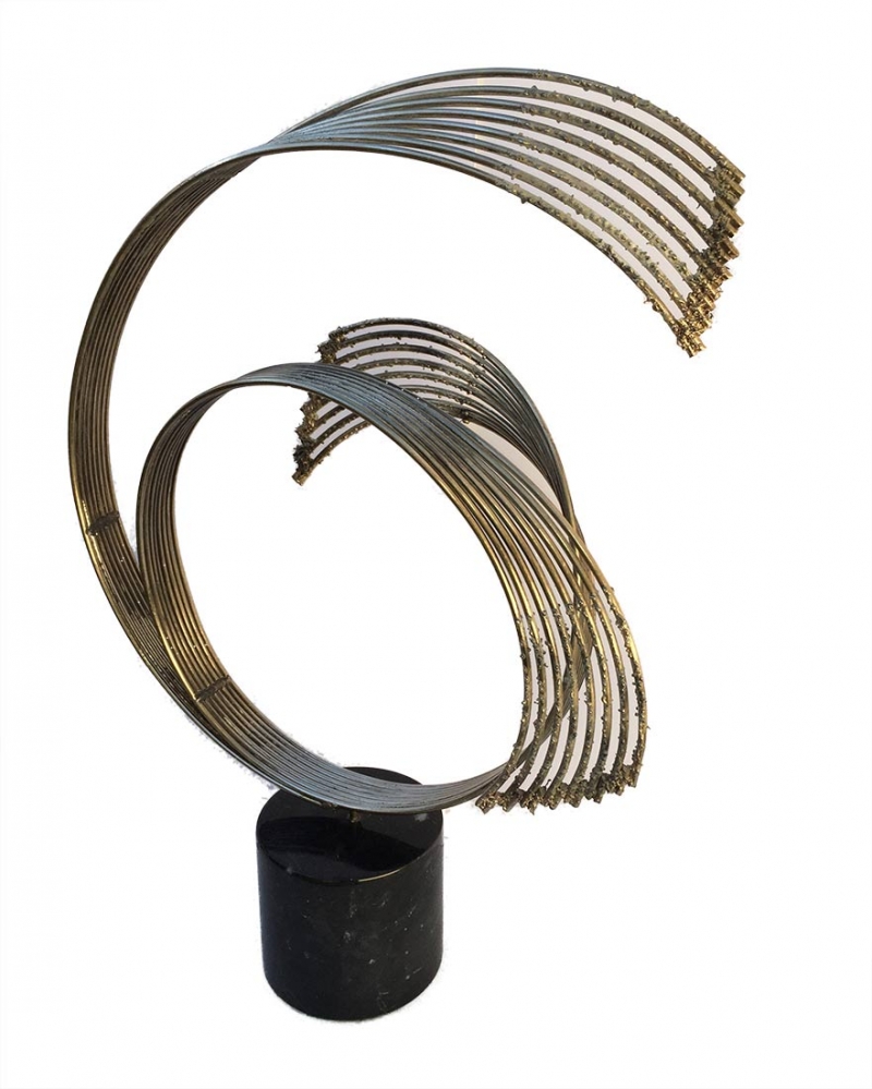 Curtis Jere Circular Spray brass and marble sculpture available for sale at Sculpture Collector Curtis Jere Circular Spray brass and marble sculpture available for sale at Sculpture Collector