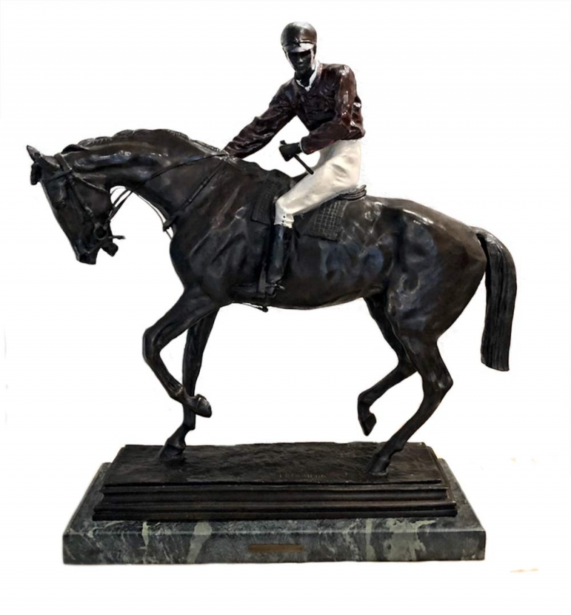 Isidore Bonheur Grande Jockey bronze sculpture for sale at Sculpture Collector Isidore Bonheur Grande Jockey bronze sculpture for sale at Sculpture Collector