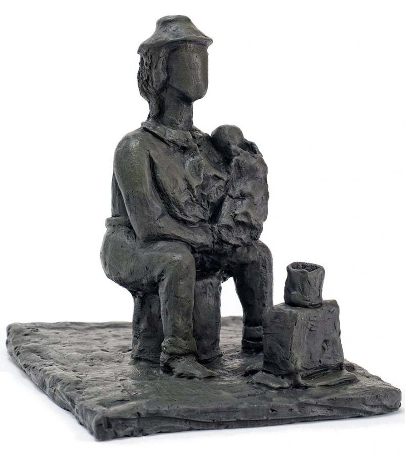 Grandmother a 2015 Fired Clay sculpture by Ellen Coffey now for sale on SculptureCollector.com Grandmother a 2015 Fired Clay sculpture by Ellen Coffey