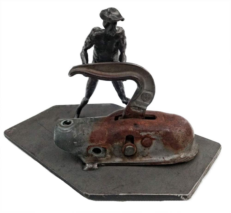 My Little helper - a unique welded steel sculpture by Norwegian artist Knut Kvannli is now available from Sculpture Collector where creative sculpture is bought and sold worldwide My Little helper - a unique welded steel sculpture by Norwegian artist Knut Kvannli